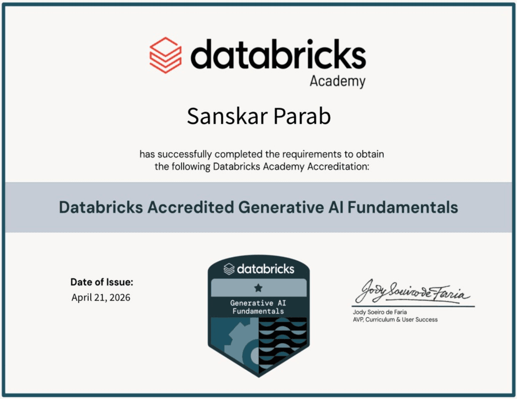 Databricks Accredited Generative AI Fundamentals
